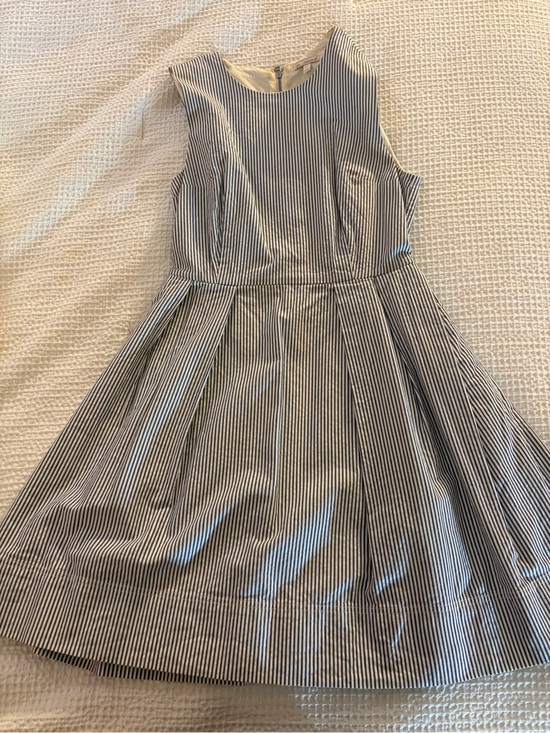 GAP Dresses & Skirts - GAP Navy and White Vertical Stripe Sleeveless Dress
